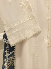 3 Piece - Pure Embroidered Cotton Net Suit S112354