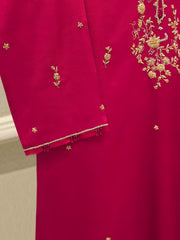 2 Piece- Pure Korean Silk Embroidered Suit S112412