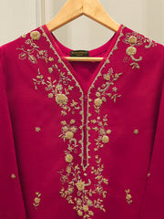 2 Piece- Pure Korean Silk Embroidered Suit S112412