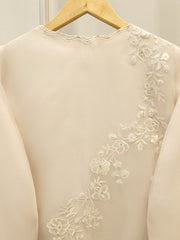 3 Piece - Pure Organza Embroidered Suit S112467