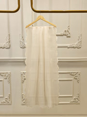 3 Piece - Pure Organza Embroidered Suit S112467