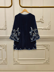 3 Piece - Embroidered Velvet Suit S112488