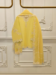 3 Piece - Embroidered Cambric Suit S112494