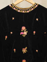 3 Piece - Embroidered Velvet Suit S112565