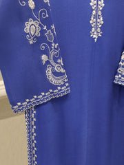 2 Piece - Pure Embroidered Cotton Net Suit S112578