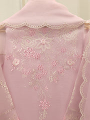 3 Piece - Pure Organza Embroidered Suit S112585