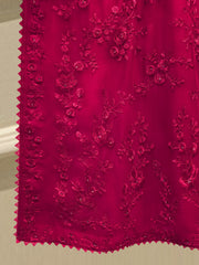 3 Piece - Pure Chiffon Embroidered Suit S112682