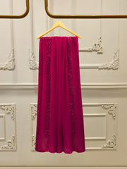 3 Piece - Pure Chiffon Embroidered Suit S112682