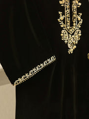 3 Piece - Embroidered Velvet Suit S112702
