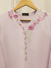 2 Piece - Embroidered Cambric Suit S112694