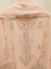 3 Piece - Pure Embroidered Cotton Net Suit S112717