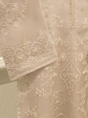 2 Piece - Pure Organza Embroidered Suit S112752