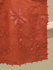 2 Piece - Pure Organza Embroidered Suit S112777