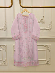 2 Piece - Pure Embroidered Cotton Net Suit S112780
