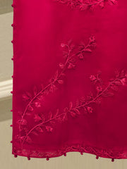 2 Piece - Pure Organza Embroidered Suit S112839