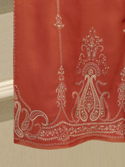 3 Piece- Pure Khaddi Silk Embroidered Suit S112816