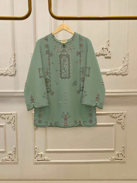 2 Piece - Embroidered Georgette Suit WS00205
