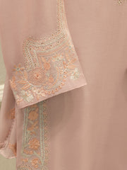 3 Piece - Pure Embroidered Cotton Net Suit S112902
