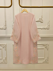 3 Piece - Pure Embroidered Cotton Net Suit S112902