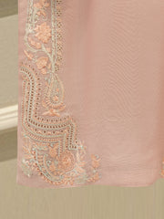 3 Piece - Pure Embroidered Cotton Net Suit S112902