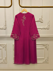 3 Piece- Pure Khaddi Silk Embroidered Suit S112921