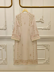 3 Piece - Pure Chiffon Embroidered Suit S112940