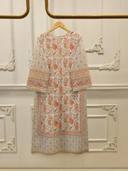 Digital Printed Embroidered Cambric Shirt S112958