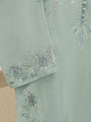 3 Piece - Pure Embroidered Cotton Net Suit S112965