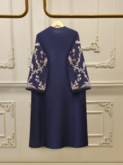 3 Piece- Pure Embroidered Sheesha Silk Suit S112967