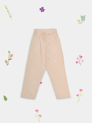 (Kids) 3 Piece - Embroidered Cotton Net Suit BRK-04