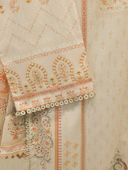 3 Piece - Digital Printed Cambric Suit S112978