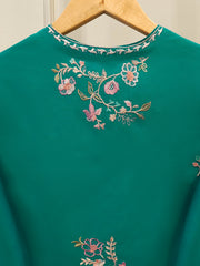 2 Piece- Pure Khaddi Silk Embroidered Suit S113007