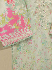 3 Piece - Digital Printed Embroidered Cambric Suit S113067