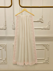3 Piece - Pure Embroidered Cotton Net Suit S113079