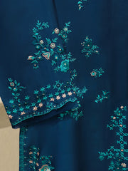 Pure Embroidered Sheesha Silk Shirt S113084