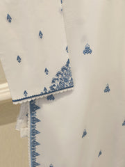 3 Piece - Embroidered Cambric Suit S113108