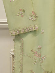 Pure Embroidered Sheesha Silk Shirt S113107