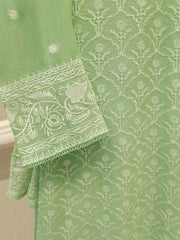 3 Piece - Pure Embroidered Cotton Net Suit S113241
