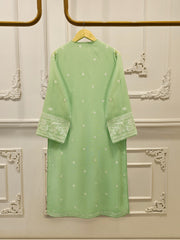 3 Piece - Pure Embroidered Cotton Net Suit S113241