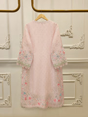 3 Piece- Pure Sheesha Silk Embroidered Suit S113285