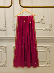 3 Piece - Pure Embroidered Cotton Net Suit S113282