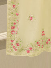 3 Piece - Pure Embroidered Cotton Net S113284