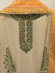 3 Piece - Embroidered Cambric Suit S113392