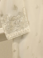 3 Piece - Pure Embroidered Cotton Net Suit S113419