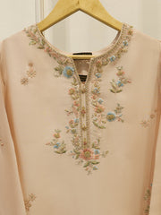 2 Piece- Pure Sheesha Silk Embroidered Suit S113478