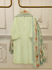 3 Piece - Embroidered Cambric Suit S113490