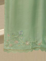 3 Piece- Pure Sheesha Silk Embroidered Suit S113570
