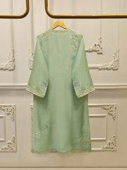 3 Piece- Pure Sheesha Silk Embroidered Suit S113570