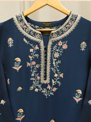 2 Piece- Pure Sheesha Silk Embroidered Suit S113569