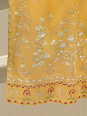 3 Piece - Pure Embroidered Cotton Net Suit S113618